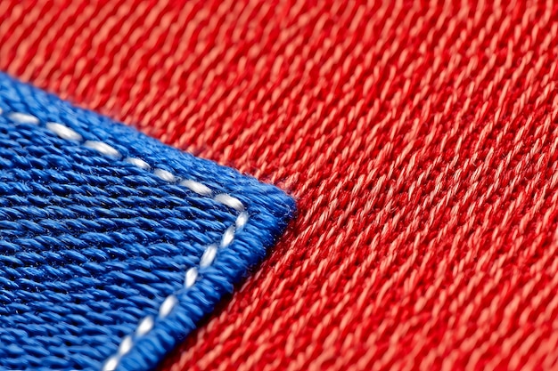 Detalle de puntadas en tela